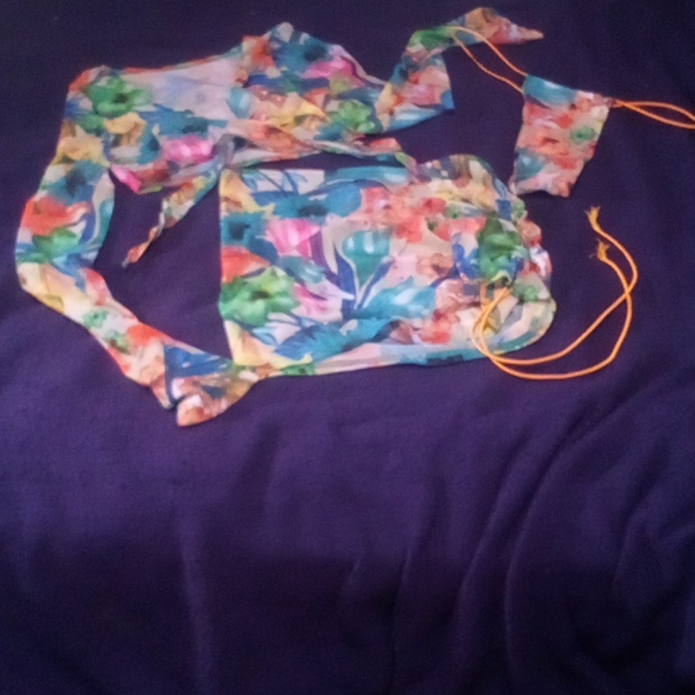 Women's 3 Piece Floral Swim Wear MEDIUM